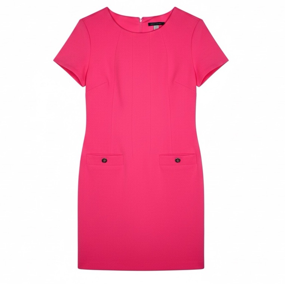 TOMMY HILFIGER Women’s Hot Pink Midi Dress